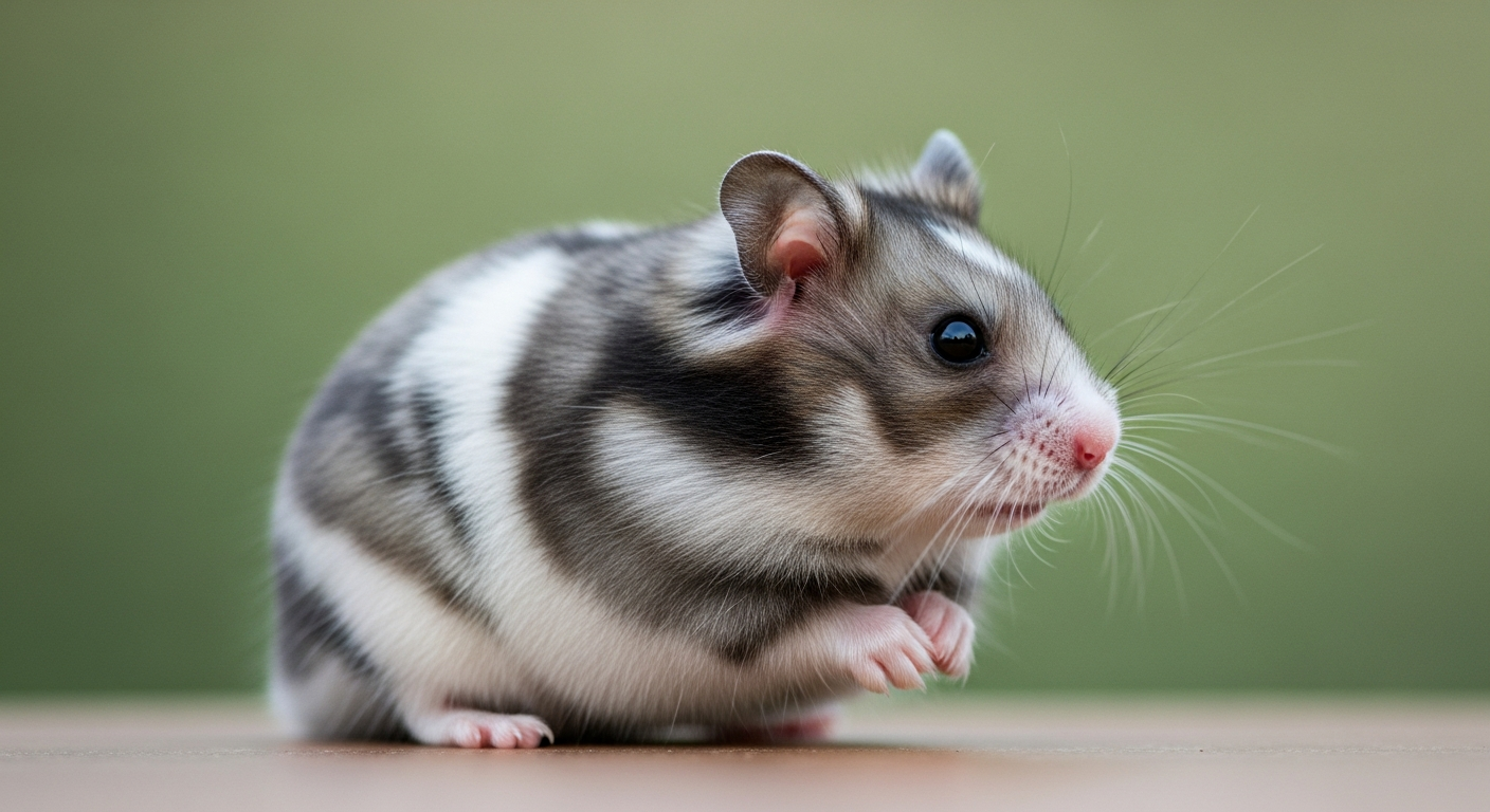 Panda (Syrian) hamster breed